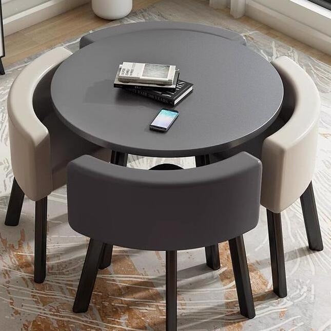 Scandinaviancasual negotiation table and chair combination commercial reception room imitation rock slab reception negotiation table in stock quick delivery dining table and chairs