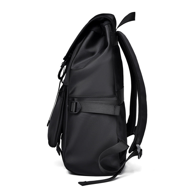 New backpack men's large-capacity load-reducing schoolbag fashionable business computer bag simple backpack commuter backpack