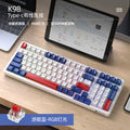 Attack shark k98 wired rgb hot-swappable mechanical keyboard - yacht blue/red switch