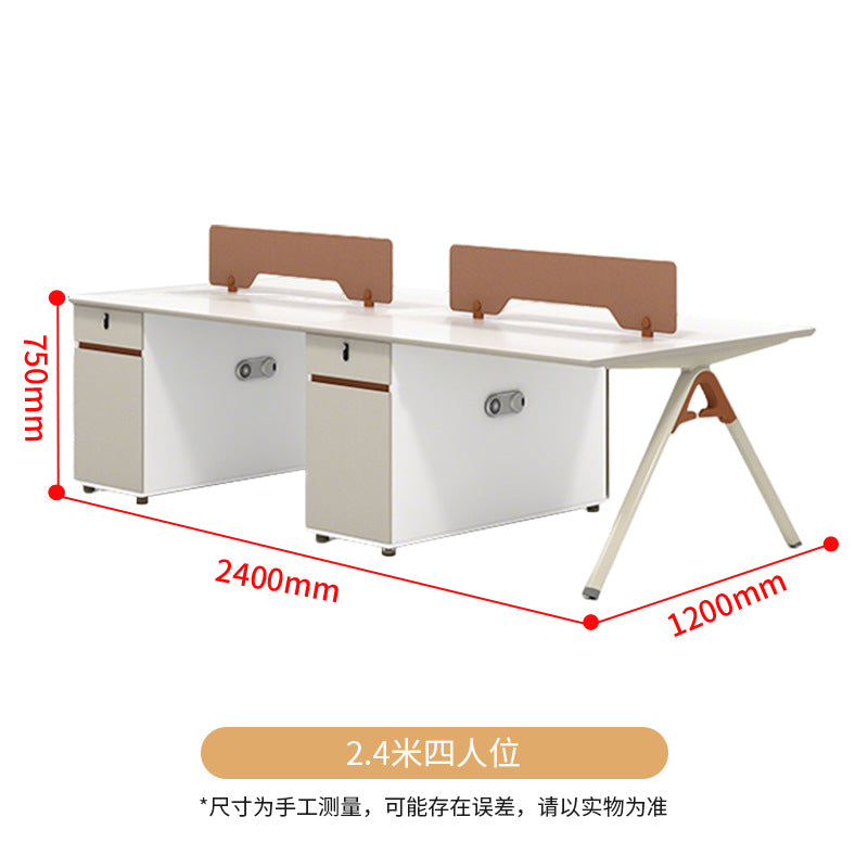 Saint li office desk and chair set - employee workstation, office desk and chair combination, minimalist furniture