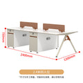 Saint li office desk and chair set - employee workstation, office desk and chair combination, minimalist furniture