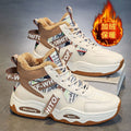 Northeastern snow boots for men, rated to -40°c, high-top men's shoes, winter student athletic sneakers, fleece-lined and extra-thick warm cotton shoes