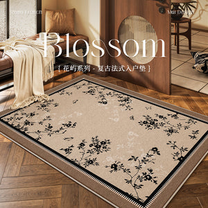 Floor mat, entrance door mat, stain-resistant entrance foot mat, french medieval, no-wash, wipeable entrance door, non-slip mat
