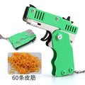 exclusive metal folding rubber band gun, rubber band shooting boy gift pendant, children's toy gun model