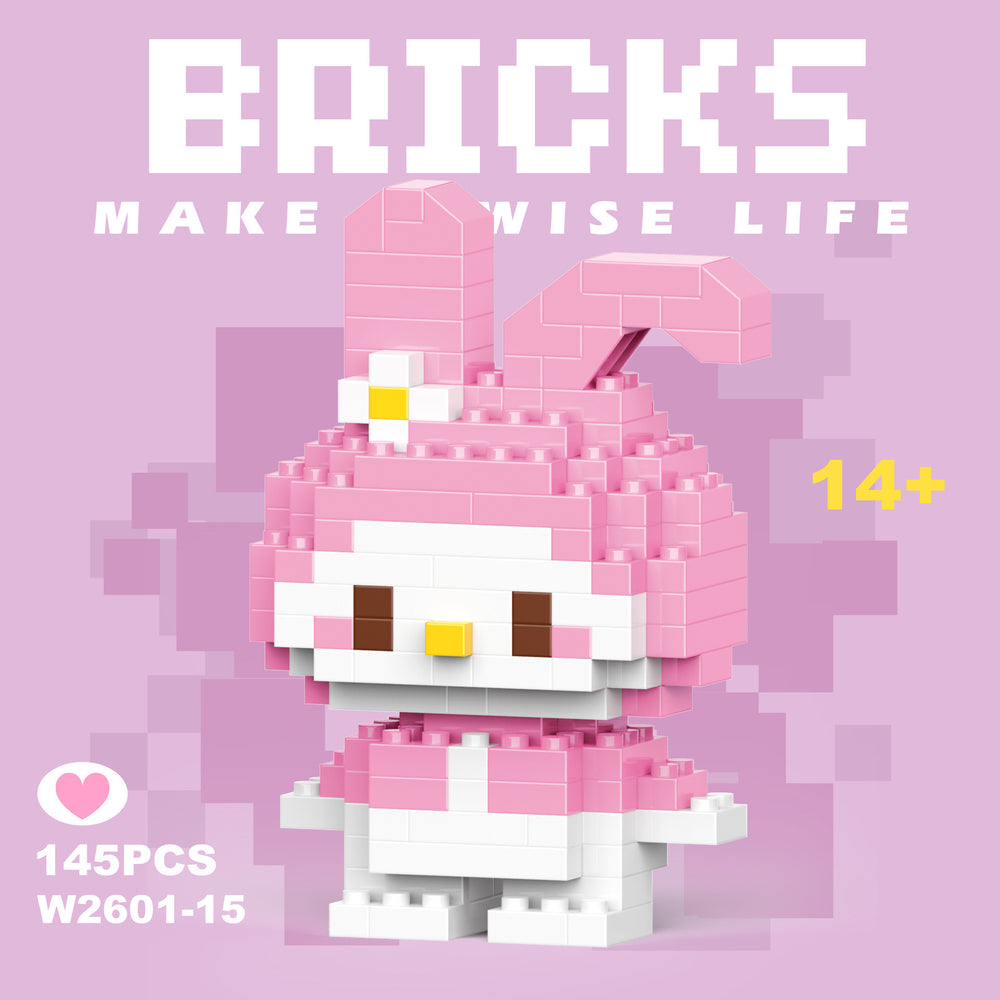 Compatible with lego micro bricks, children's educational building blocks, puzzle assembly gifts, cartoon figures, for boys and girls, suitable for street vendors