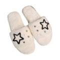 2025new arrivalstuffed slippers women's one-line heattechk-style home confinement shoes indoor and outdoor flat heel women's cotton slippers