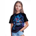 Witcher t-shirt, kpop 3d digital printing summer girlscasualfashion round neck short sleeve factory direct supply