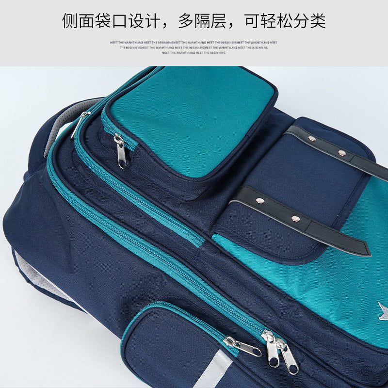 New elementary school backpacks for boys and girls, grades 1-6, preppy british style, lightweight, spine-protecting kids' backpacks - wholesale