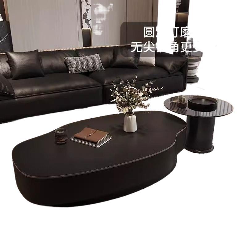 Italian light luxury mango slate coffee table living room simple for homeclassy tea table modern special-shaped small apartment combination