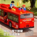 Kids bus large door opening bus light music artificial baby bus bus boy toy