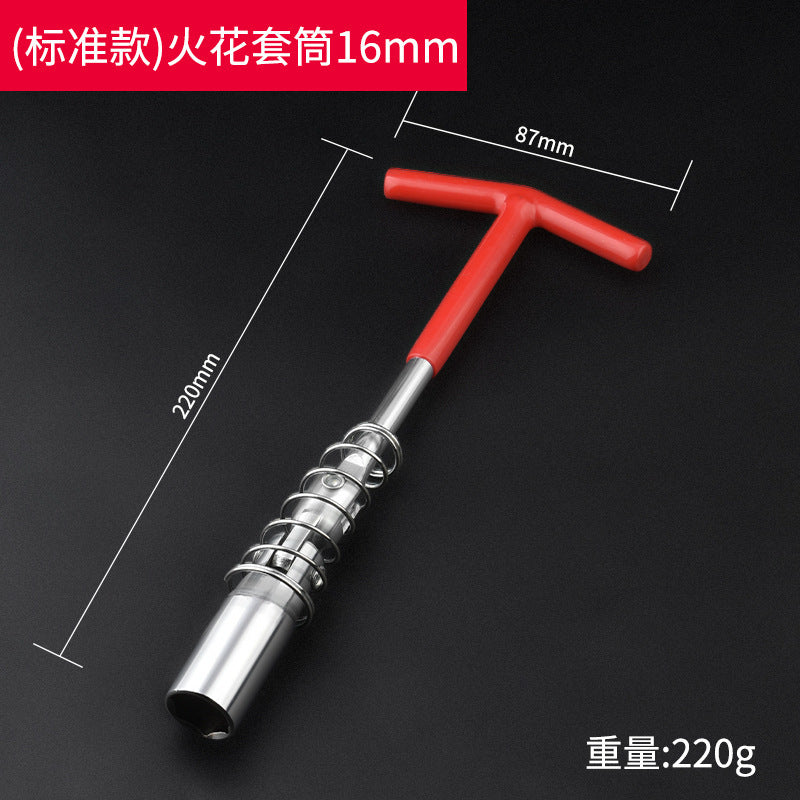 Spark plug socket wrench - 360° multi-angle automotive spark plug wrench for spark plug removal and installation