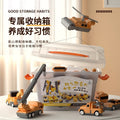 Kids' toy car set - construction vehicle transformation puzzle - fire truck included - perfect birthday gift for 3-4 year old boys