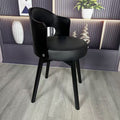 Solid wood rotating desk chair - light luxury makeup computer stool - dining chair - retro children's study bedroom furniture
