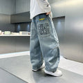 Boys' new autumn denim pants  - spring/autumn kids' pants, loose-fit, stylish boys' trousers for mid-to-large children
