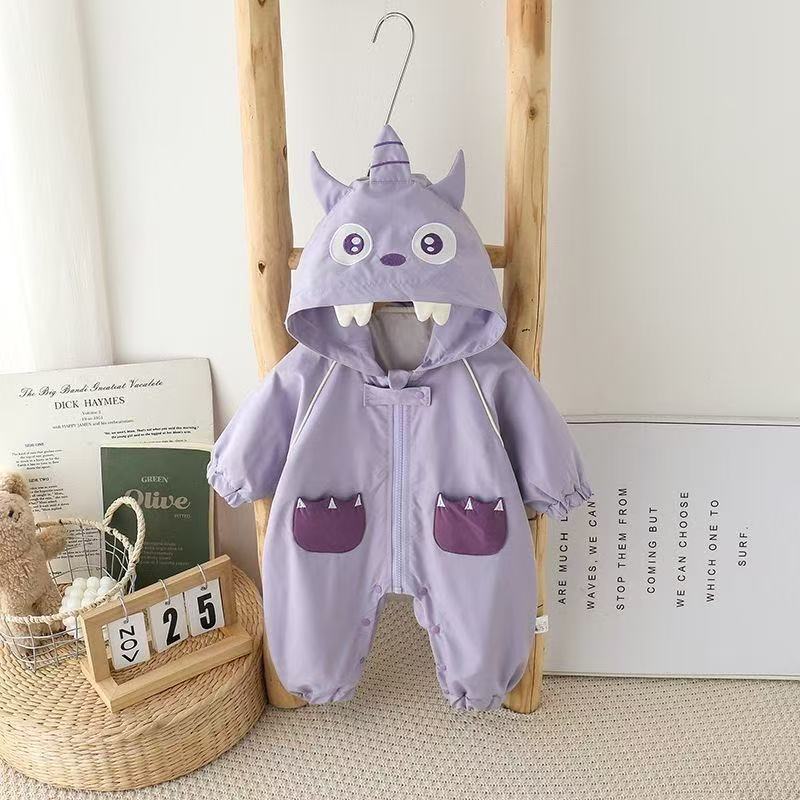 Spring & fall baby cute new arrival baby clothes outwear super cute jumpsuit outwear jacket ha shirt crawling suit