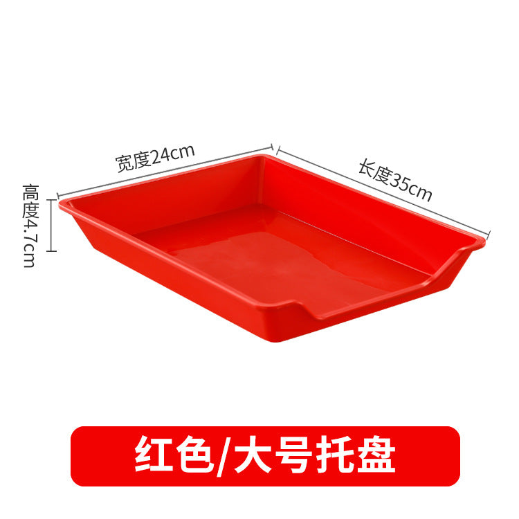 Plastic tableware colorful plastic plate malatang buffet selection plate barbecue plate skewers fragrant preparation plate tray
