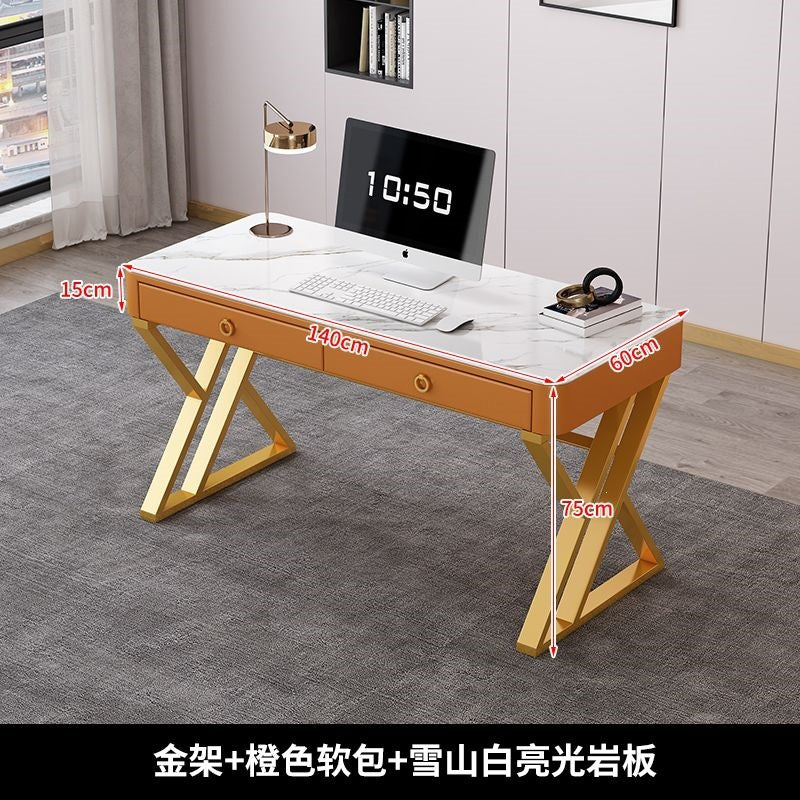 Slate desk accessible luxury modern italian computer desktop table for home simple office desk bedroom workbench study table
