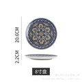 European-style light luxury banquet plating plates, restaurant artistic western dinner plates, pasta flat plates, ceramic american dinner plates, home-use steak plates