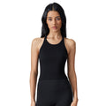 Short sleeveless yoga tops women's seamless all-in-one woven i-back moisture absorbent breathable fitness sports vest d25114