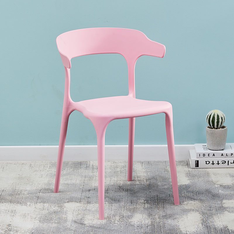 Plastic horn chair dining table backrest stool backrest chair for homescandinavian dining chair adult thickenedthickened durable