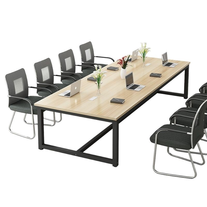 Conference table simple long table small casual modern office furniture training table negotiation reception long office desk no