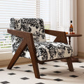 Scandinavian solid wood single sofa richard french medieval style living room sofa chair balcony casual chair lazy sofa