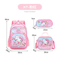 New unicorn trolley backpack set for elementary school students - cute cartoon design, three-piece set, large capacity, unisex