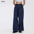 Women's activewear set: mesh panel breathable sun protection long sleeve top & relaxed fit active pants - 2 piece set