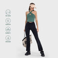 Creora xiaoxing detachable chest pad brocade cotton feel sports vest cross halter sexy navel exposed sling dss089