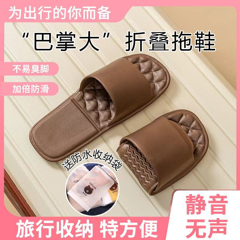 Disposable slippers travel foldable slippers convenient travel essentials hotel slippers for men and women