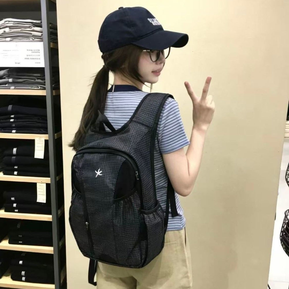 Korean new outdoor lightweight casual retro large capacity backpack - stylish, durable, and dirt-resistant