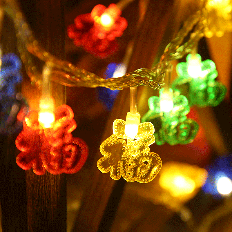 Directly from the manufacturer LED lights small light string red lanterns Chinese knot Lantern Festival New Year Spring Festival decorative battery flash