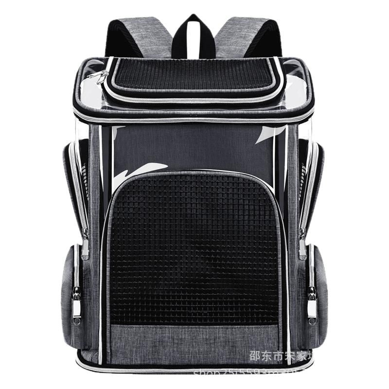 Source factory Cross-border outing Pet bag Transparent breathable dog bag Backpack Car pet bag Portable backpack