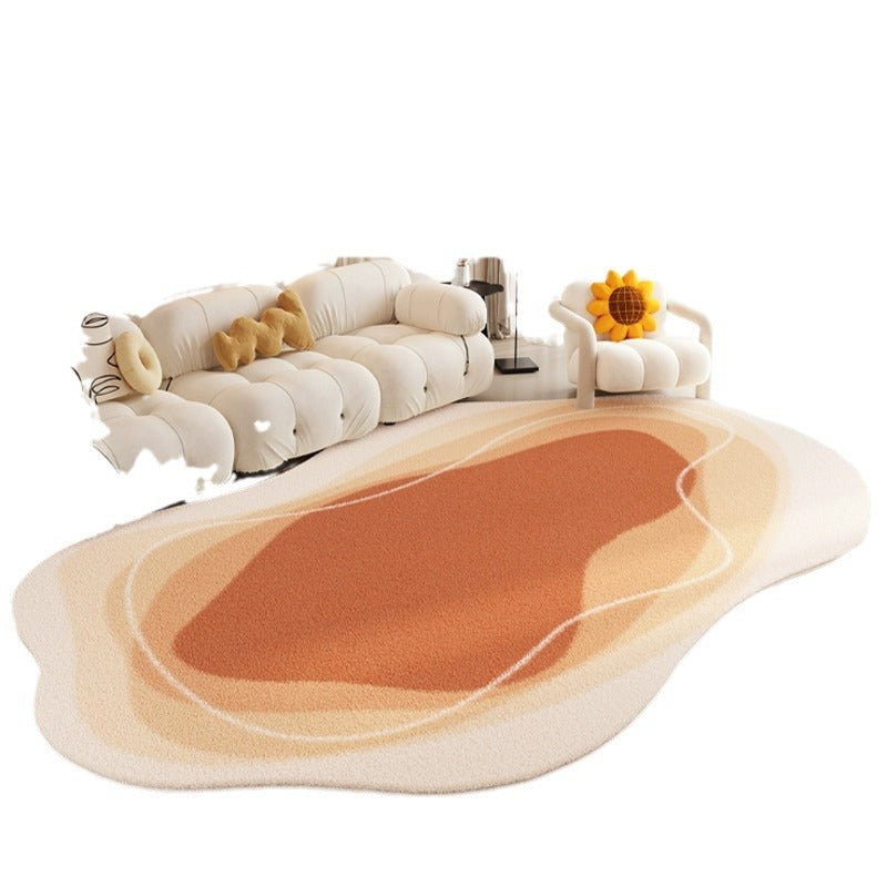 Living room carpet fall and winter cream style imitation cashmere bedroom bedside accessible luxuryclassy sofa coffee table special-shaped non-slip floor mat