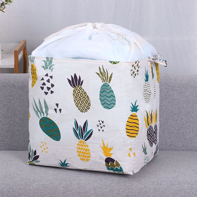 Quilt storage bag wholesale folding bundle mouth dirty clothes basket clothes dirty clothes basket quilt storage basket moving bag