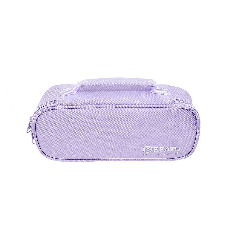 Large capacity pencil case girls 2024 new high school pencil case multi-layer combination lock stationery bag girls version