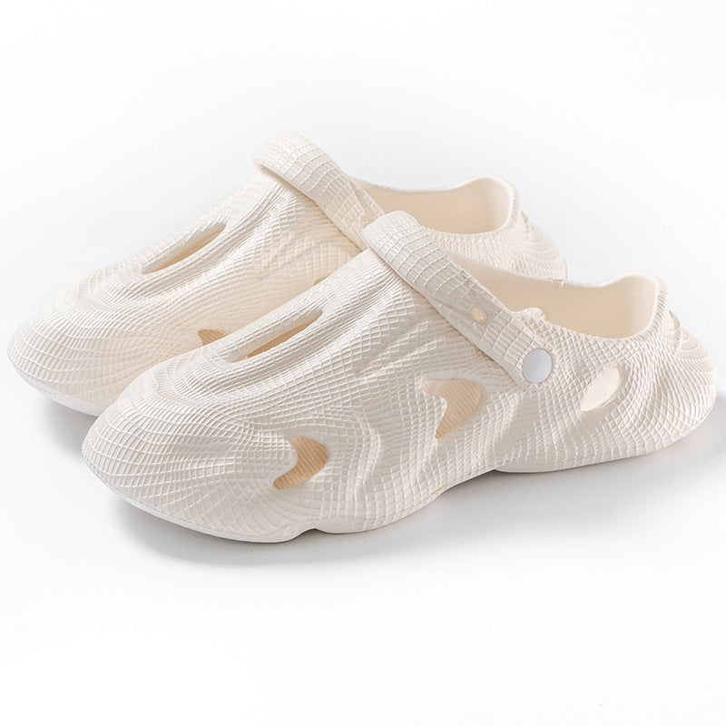eva clogs men's summer new slippers men's outdoor non-slip shit-stepping toe-cap beach shoes for men