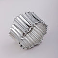 European and american cross-border e-commerce jewelry exaggerated irregular alloy bracelet stylish spring open bracelet women's wide face bracelet