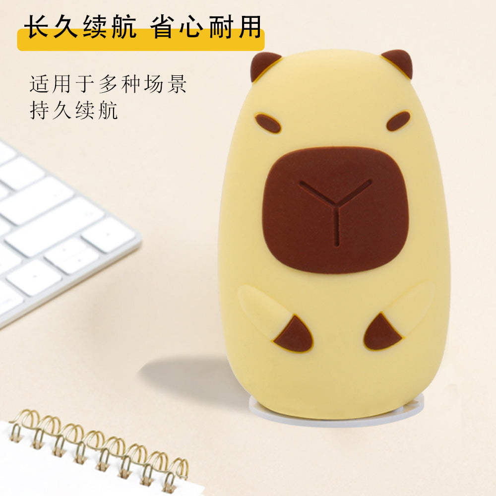 Food-grade silicone mini pat lamp household bedroom small night light study ornament bedside sleeping gift