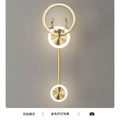 High-end gold black wall lamp bedside lamp decorative background wall starry deer head led new engineering tv wall
