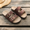 summer new arrival: plus-size women's casual comfort flat retro slip-on beach sandals for export