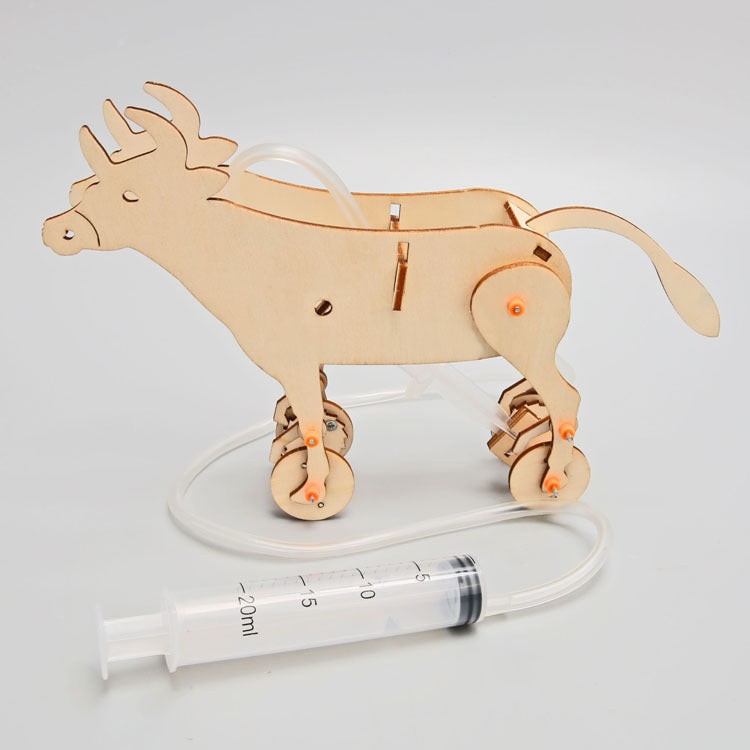 Science and technology small production air pressure cow DIY handmade primary school students stem education science experiment teaching aids wholesale