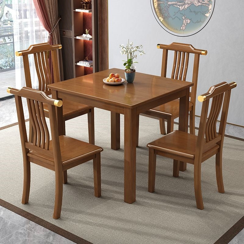 Square dining table for home80 all solid wood small square table modern chinoiserie playing cards small apartment dining table rental room table