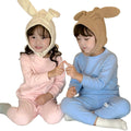 Kidsheattechintimatessuitthickened autumn clothes and long trousers for boys and girlswinternew arrival home clothes pajamas bottom shirt cotton