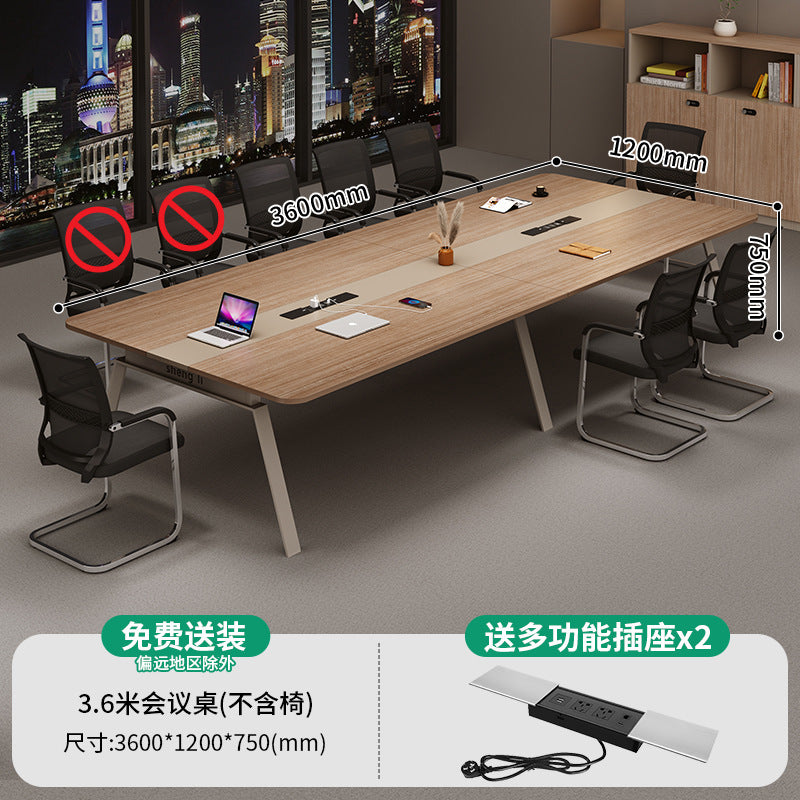 Saint-li conference table - large and small office furniture, negotiation table, training table, office desk and chair combination, multi-person office setup