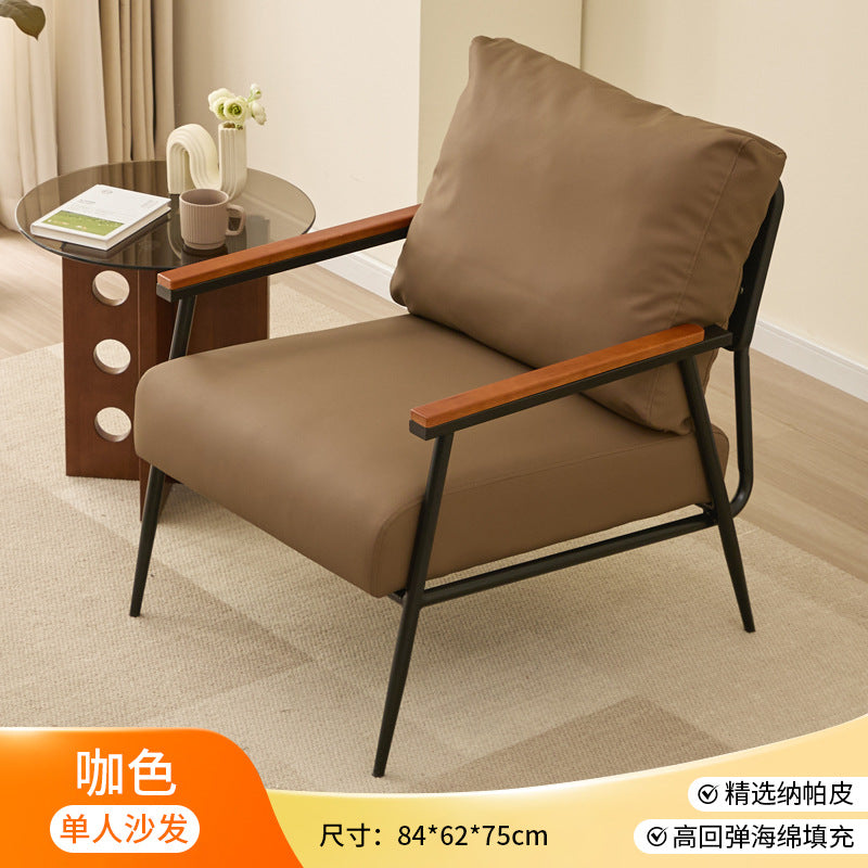 Accessible luxury normcorecasual single sofa chair coffee billiard hall living room bedroom balcony hotel reception visitor chair