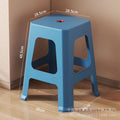 Living room dining table stool thickened plastic for home adult stackable high stool housewarming new home wedding red stool