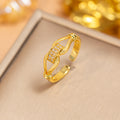 J17 gold-full diamond ring
