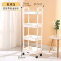 Kitchen storage rack organizer with wheels - multi-tier rolling cart for home use - mobile storage shelf