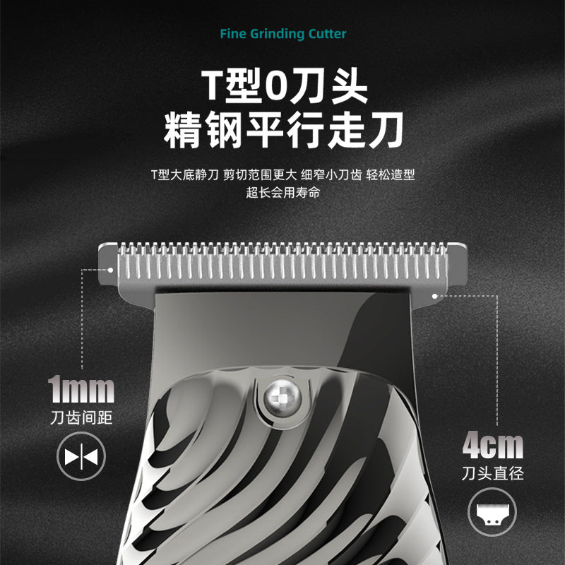 1400mah cross-border hairdressing electric clipper oil head clipper for homeusb rechargeable engraving bald body hair electric clipper